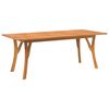 vidaXL Mesa de jardim 200x90x75 cm madeira de ac&aacute;cia maci&ccedil;a