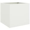 vidaXL Vasos/floreiras 2 pcs 42x40x39 cm a&ccedil;o branco