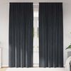 vidaXL Cortinas opacas 2 pcs Cinza Escuro 140 x 245 cm Veludo