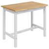 VidaXL Mesa Alta EKAI Branco 112 x 70 x 91 cm Madeira de Pinho Maci&ccedil;a