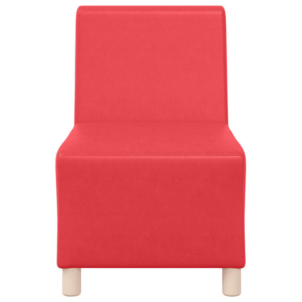 vidaXL | Unidade de Sof&aacute; Modular Sem Bra&ccedil;os | Vermelho 55 x 74 x 82 cm