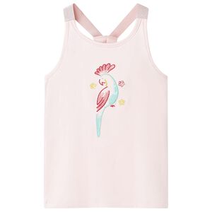 vidaXL T-shirt de al&ccedil;as para crian&ccedil;a rosa suave 104