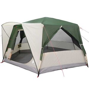 vidaXL Tenda de Cabana para 7 Pessoas Verde 400 x 350 x 212 cm