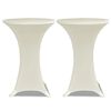 Toalha de Mesa el&aacute;stica &Oslash;80, Creme / 2 pe&ccedil;as