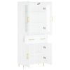 vidaXL Armário alto 69,5x34x180 cm derivados de madeira branco