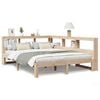 vidaXL Cama com estante sem colch&atilde;o 160x200 cm pinho maci&ccedil;o