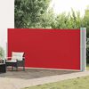 vidaXL Toldo lateral retr&aacute;til para p&aacute;tio 170x1200 cm vermelho