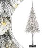 vidaXL &Aacute;rvore de Natal com 300 LEDs com suporte Branco 180 cm PE e A&ccedil;o