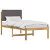 vidaXL Estrutura de Cama com Cabeceira Estofada