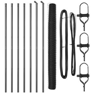 vidaXL Poste de Cerca Cinzeto