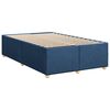 vidaXL Cama boxspring com colch&atilde;o 120x190 cm tecido azul