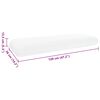 vidaXL Travesseiro para Dormir Liso Branco 70 x 36 x 13 cm