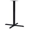 vidaXL Perna para mesa de bistr&ocirc; 76x76x107 cm ferro fundido preto