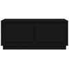 vidaXL Mesa de centro 102x50x44 cm derivados de madeira preto