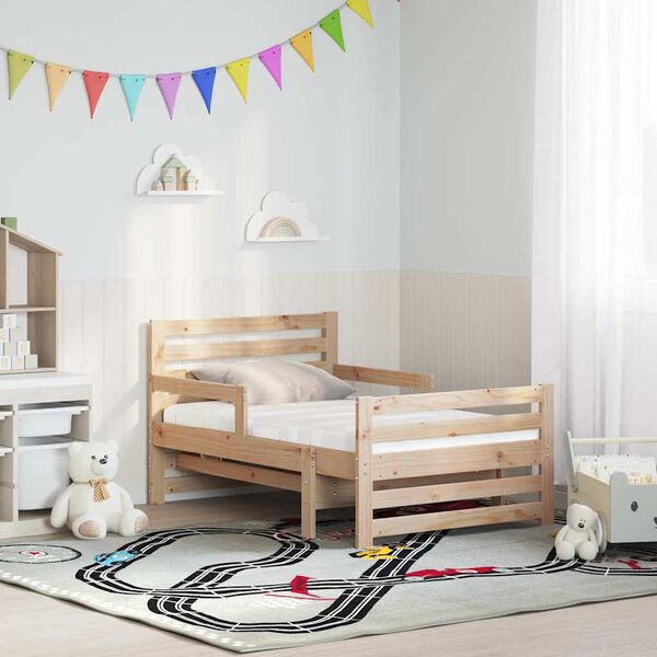 vidaXL Estrutura da Cama com colch&atilde;o Castanho 80 x 200 cm