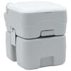 vidaXL Vaso Sanit&aacute;rio de Camping Cinza e Branco 41,5 x 36,5 x 42 cm