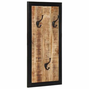 vidaXL Bengaleiro 40x2x80 cm madeira mangueira maci&ccedil;a &aacute;spera