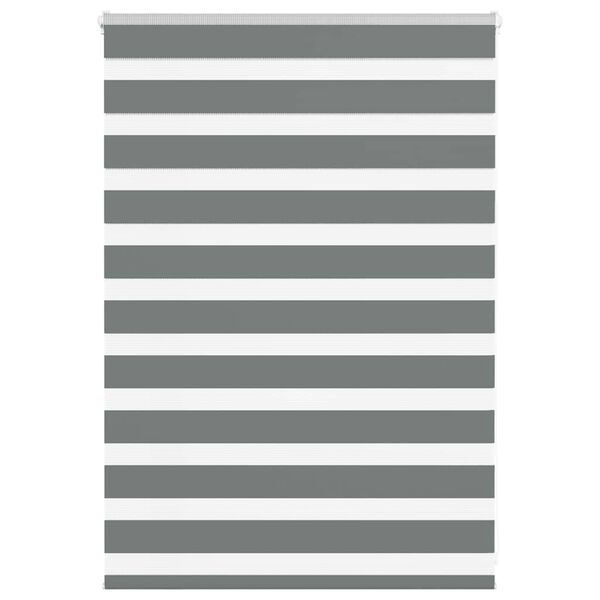 vidaXL Cortina de zebra 115x100 cm largura do tecido 110,9cm poli&eacute;ster