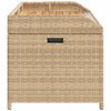 vidaXL Banco de arruma&ccedil;&atilde;o 100x50x52 cm vime PE/ac&aacute;cia mistura de beges