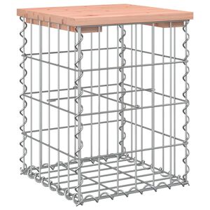 vidaXL Banco jardim design gabi&atilde;o 33x31x42 cm madeira douglas maci&ccedil;a