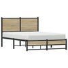 vidaXL Estrutura de cama sem colchão 120x190 cm metal carvalho sonoma