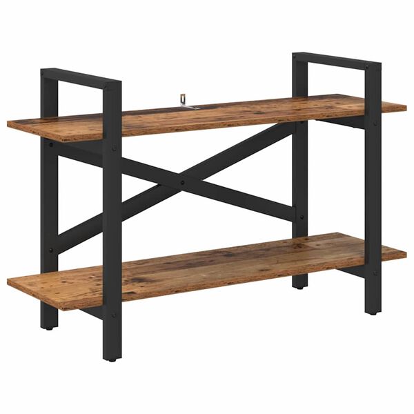 vidaXL Estante Madeira Antiga 100 x 33,5 x 64 cm Madeira processada