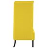 vidaXL Sof&aacute; de Encosto Alto 101cm Amarelo-claro tecido