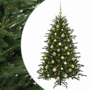 vidaXL &Aacute;rvore de Natal artificial com bolas 120 cm 150 LED