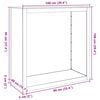 vidaXL Suporte para lenha 100x40x100 cm a&ccedil;o galvanizado