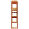 vidaXL Cabeceira com prateleiras 100 cm pinho maci&ccedil;o castanho-mel