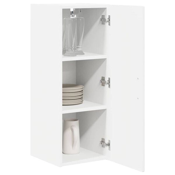 vidaXL Arm&aacute;rio de Cozinha com porta Branco Brilhante 30 x 31 x 80 cm