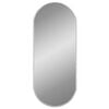 vidaXL Espelho de parede 60x25 cm oval prateado