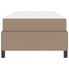 vidaXL Estrutura da Cama com colchão Cappuccino 90 x 190 cm tecido