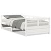 vidaXL Sof&aacute;-cama sem colch&atilde;o 90x200 cm madeira de pinho maci&ccedil;a branco