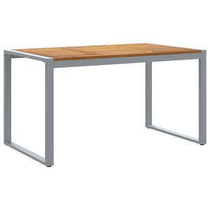 vidaXL Mesa de Jardim Cinzeto 140 x 80 x 75 cm