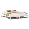vidaXL Cama sem colch&atilde;o 180x200 cm madeira de pinho maci&ccedil;a branco