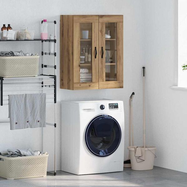 vidaXL Arm&aacute;rio de parede Carvalho Artesanal 69,5 x 34 x 90 cm