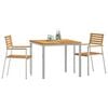 vidaXL ConjuntodeJantarparaJardim 3 pcs Madeira de teca sólida