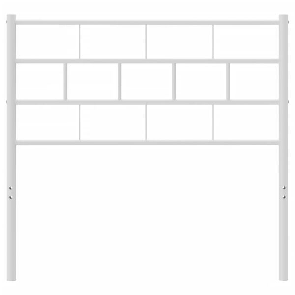 vidaXL Cabeceira de substitui&ccedil;&atilde;o 75 cm metal branco