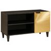 vidaXL Gabinete para TV Preto e Ouro 80 x 33 x 46 cm