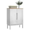 vidaXL Buffet FLORO Branco 70 x 30 x 70,5 cm Madeira de Pinho S&oacute;lido