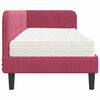 vidaXL Estrutura de Cama de Canto Vinho Vermelho 80 x 200 cm Veludo