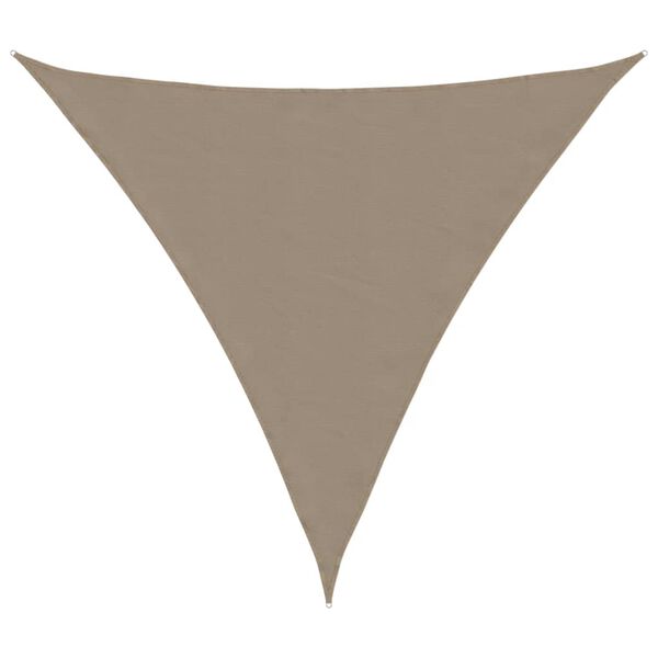 vidaXL Para-sol vela tecido oxford triangular 4,5x4,5x4,5 m cinza-ac.