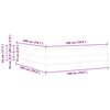 vidaXL Cama Box com colch&atilde;o Marrom Escuro 180 x 200 cm tecido