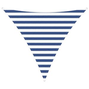 vidaXL Vela de sombra solar Azul e Branco 2 x 2 x 2 m