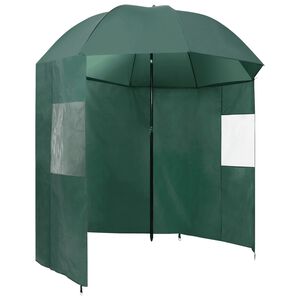 vidaXL Guarda-sol para pesca 220x193 cm verde