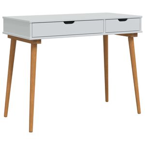 vidaxl Mesa de vestir FAUSKE Branco 100 x 50 x 78 cm