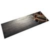 vidaXL Tapete de cozinha lav&aacute;vel 45x150 cm veludo padr&atilde;o garrafa vinho