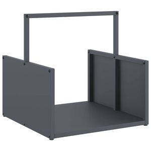 vidaXL Suporte para lenha 40x40x40 cm a&ccedil;o laminado a frio antracite