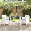 vidaXL Cadeira de Jardim 2 pcs Branco 53 x 49 x 85 cm Polipropileno